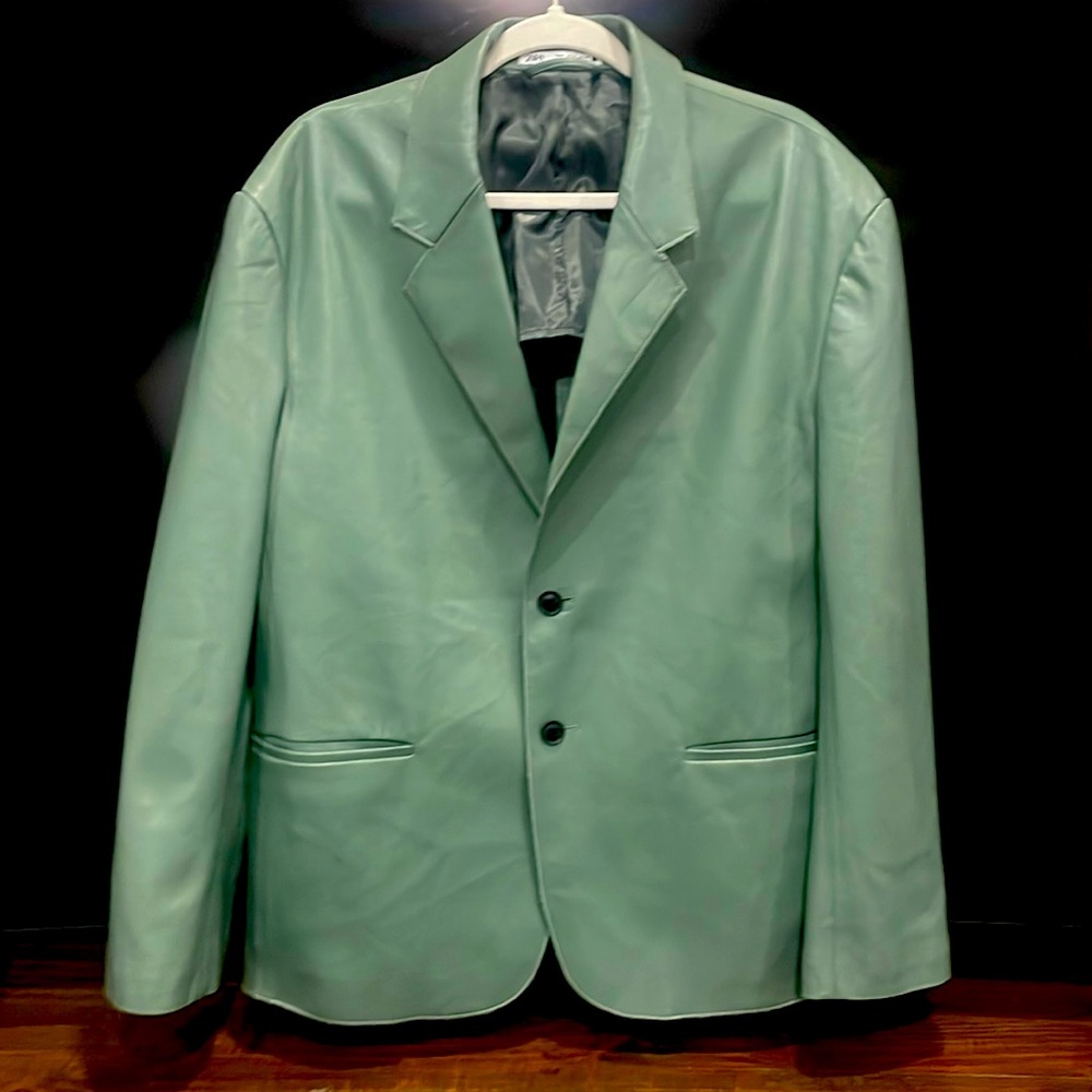 Zara Men’s Light Leather Jacket Size M